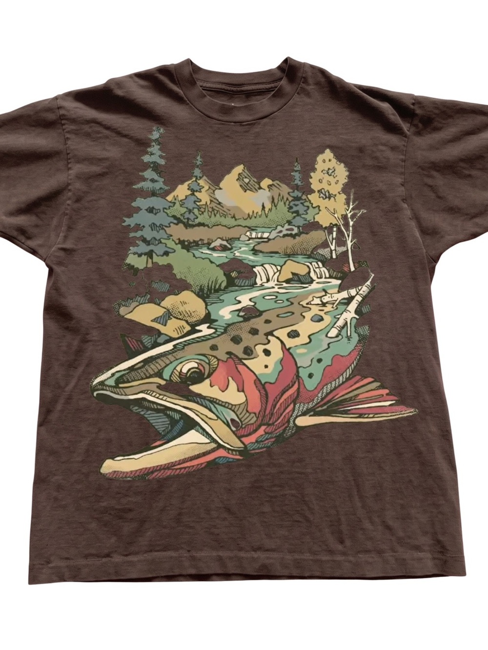 Gildan Outdoor Adventure Trout Graphic T-Shirt